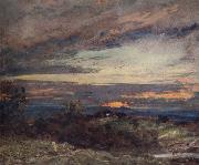 John Constable Hampstead Heath,sun setting over Harrow 12 September 1821 oil